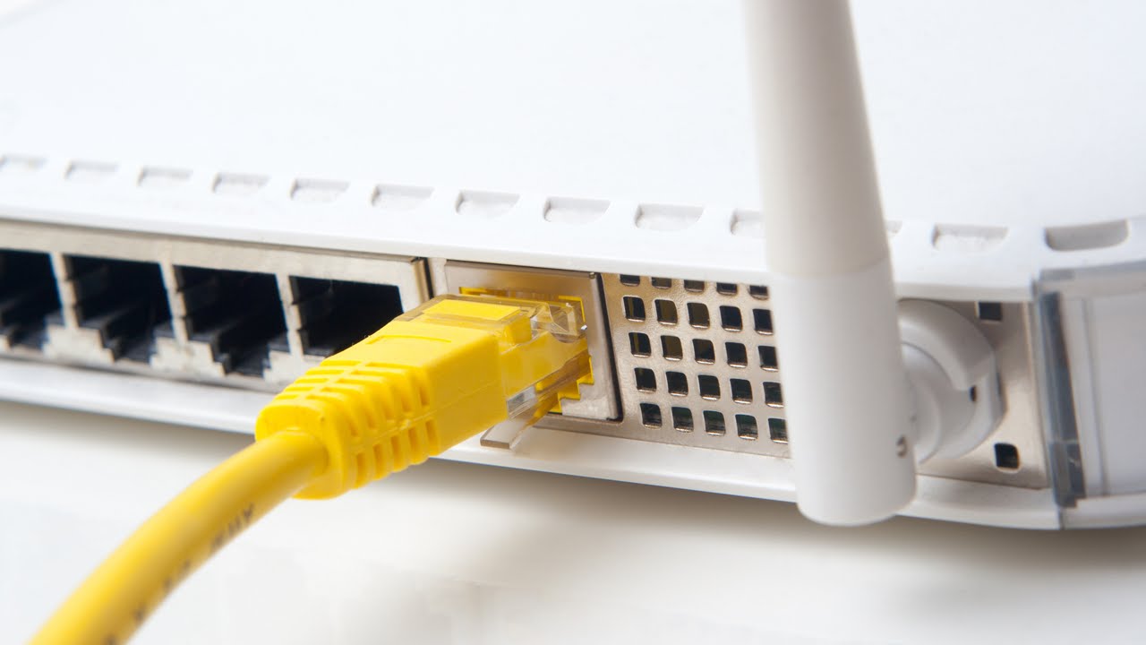 cable de red y router