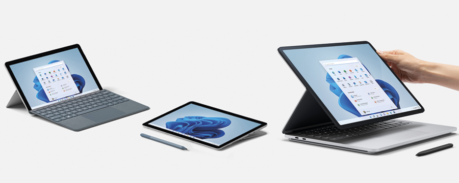 Posiciones de la Surface Laptop Studio