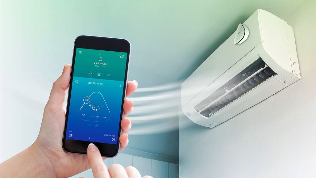 Casa inteligente con un módulo WiFi aire acondicionado módulo WiFi aire acondicionado