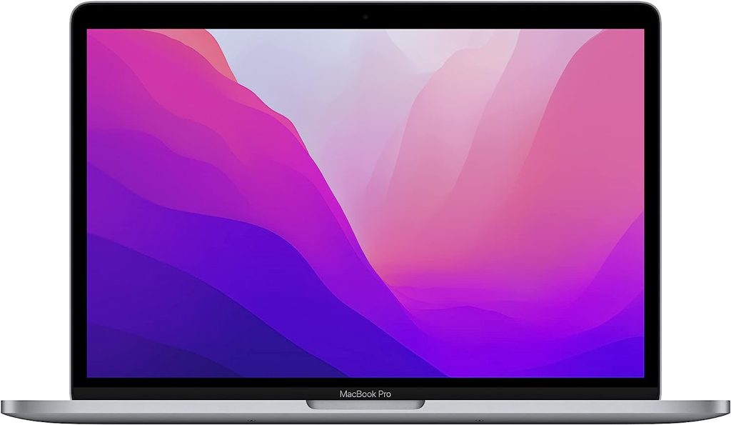 Apple 2022 Ordenador Portátil MacBook Pro con Chip M2 Pantalla Retina de 13 Pulgadas, 8GB de RAM, 512 GB SSD ​​​​​​​de Almacenamiento 