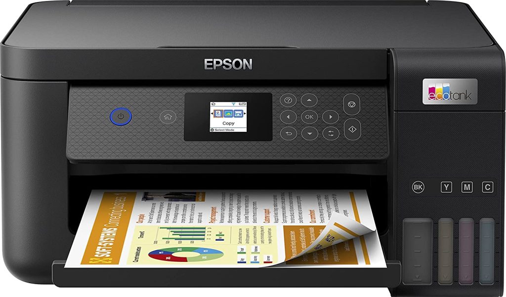 Epson EcoTank ET-2850 | Impresora Wifi A4 Multifunción , Impresión Doble Cara Automática (Dúplex) y Pantalla LCD | 3en1: Impresión, Copiadora, Escáner