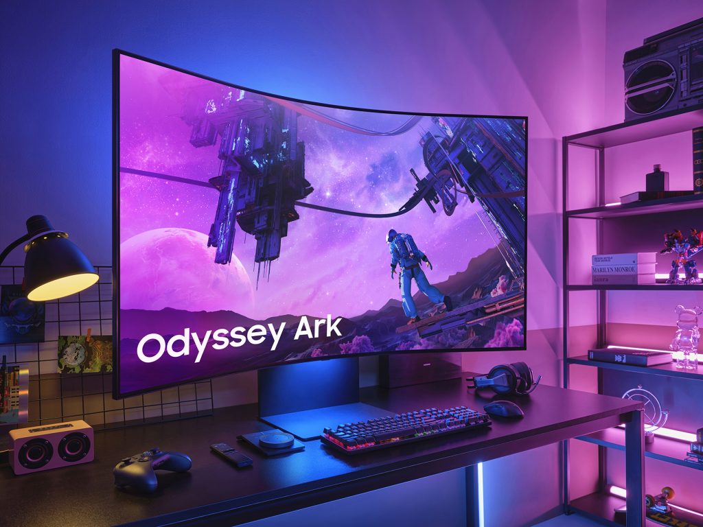 Monitor curvo para videojuegos The Odissey Ark de Samsung: una experiencia inmersiva y revolucionaria The Odyssey Ark de Samsung