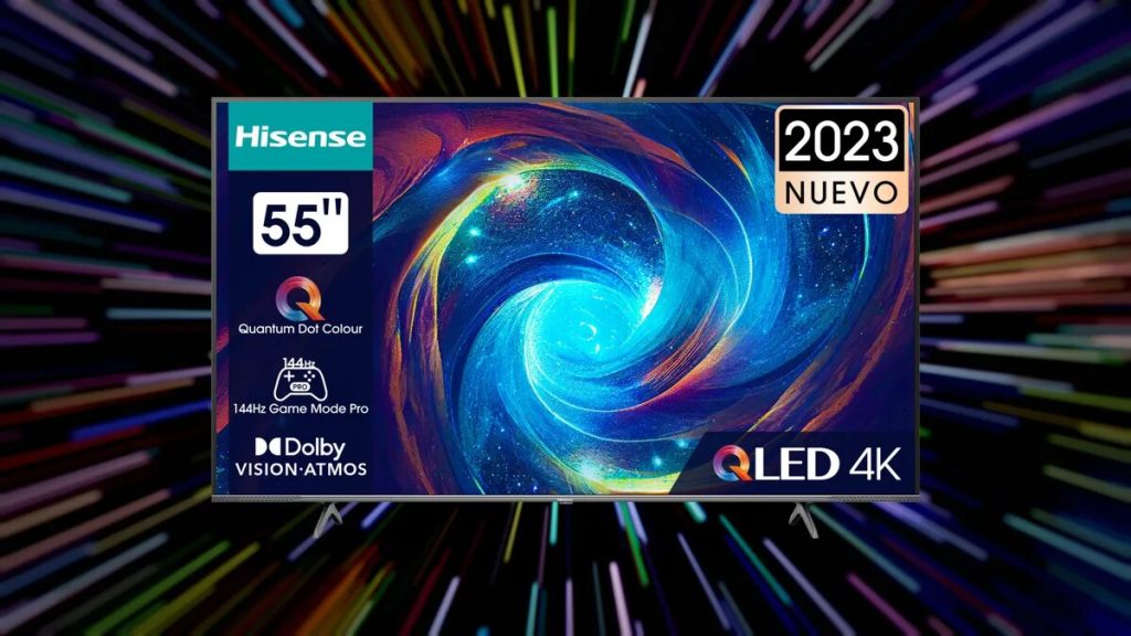 Hisense 55E7K Pro QLED: Potencia la calidad de tu PS5 con 144 Hz y panel QLED a un precio imbatible Además de su rendimiento excepcional, el Hisense 55E7K Pro también ofrece un diseño elegante y moderno que se adapta a cualquier espacio.