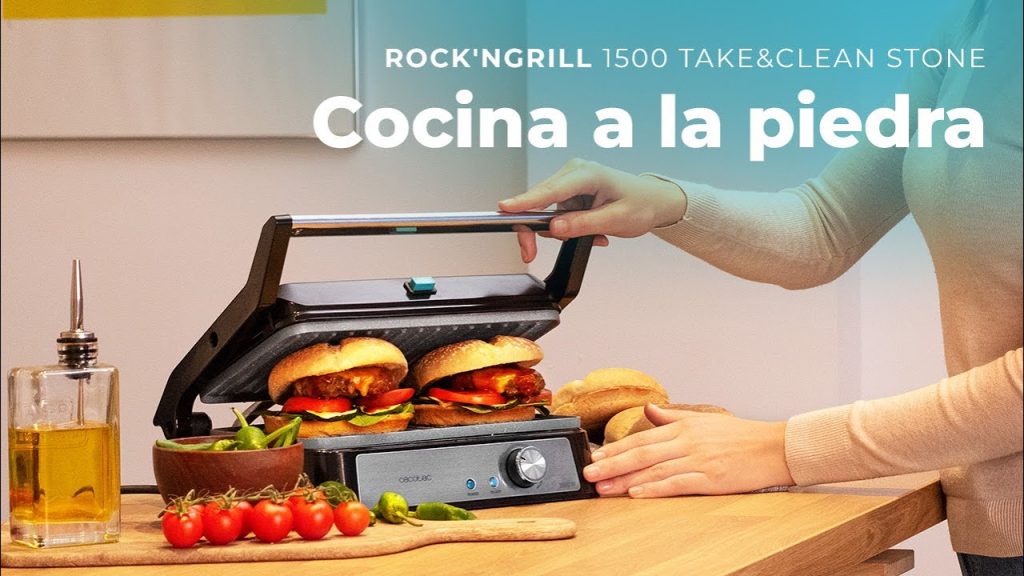 La Parrilla eléctrica Rock’n Grill 1500 Take&Clean Stone: Una opción conveniente y funcional para tus asados Parrilla eléctrica Rock'n Grill 1500 Take&Clean Stone
