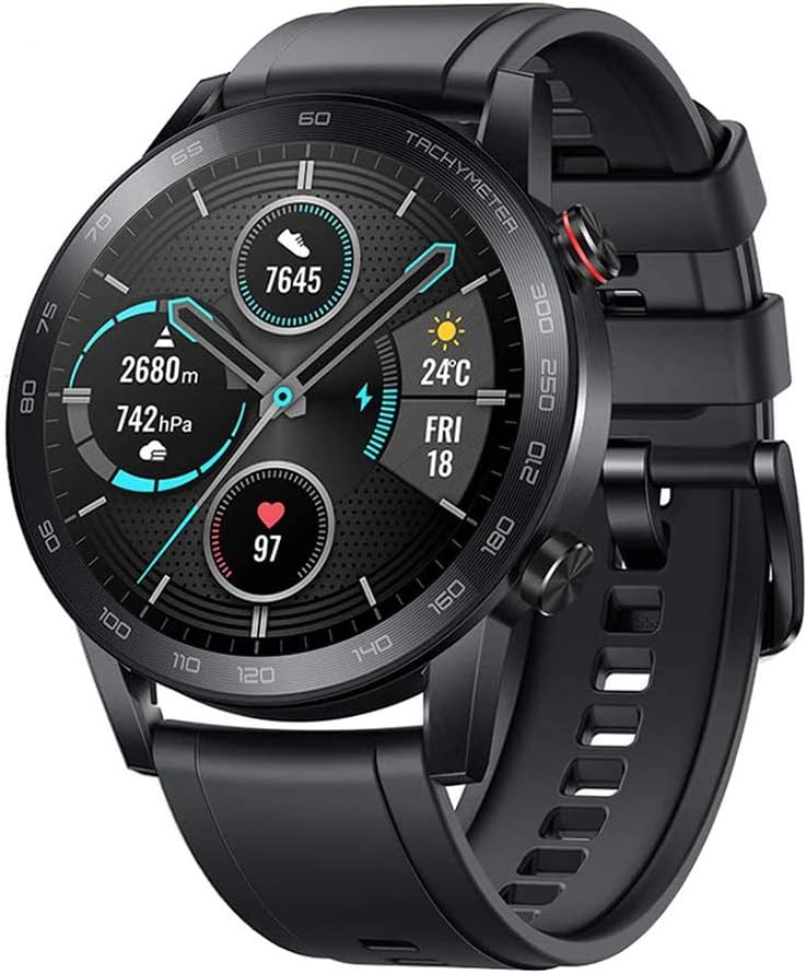 
HONOR Smartwatch Magic Watch 2 (46 mm) Fitness Tracker Watch Hombre Mujer Smart Watch, 5 ATM Smart Watch Muñeca Monitor de Ritmo cardíaco Presión Smartband