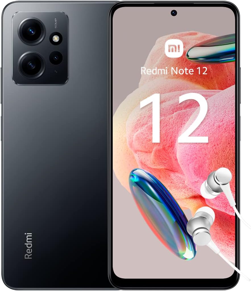 Redmi Note 12 4G - Smartphone de 4+128GB, Pantalla de 6,67" AMOLED FHD+ 120 Hz, Qualcomm Snapdragon 685, Triple cámara de 50MP, carga turbo de 33W