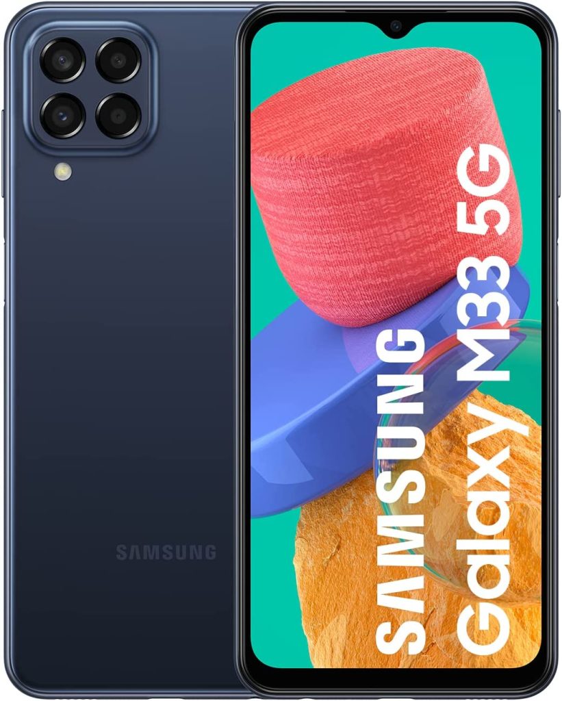 
Samsung Galaxy M33 5G (128 GB) Azul - Teléfono Móvil Libre, Smartphone Android con 6GB de RAM 