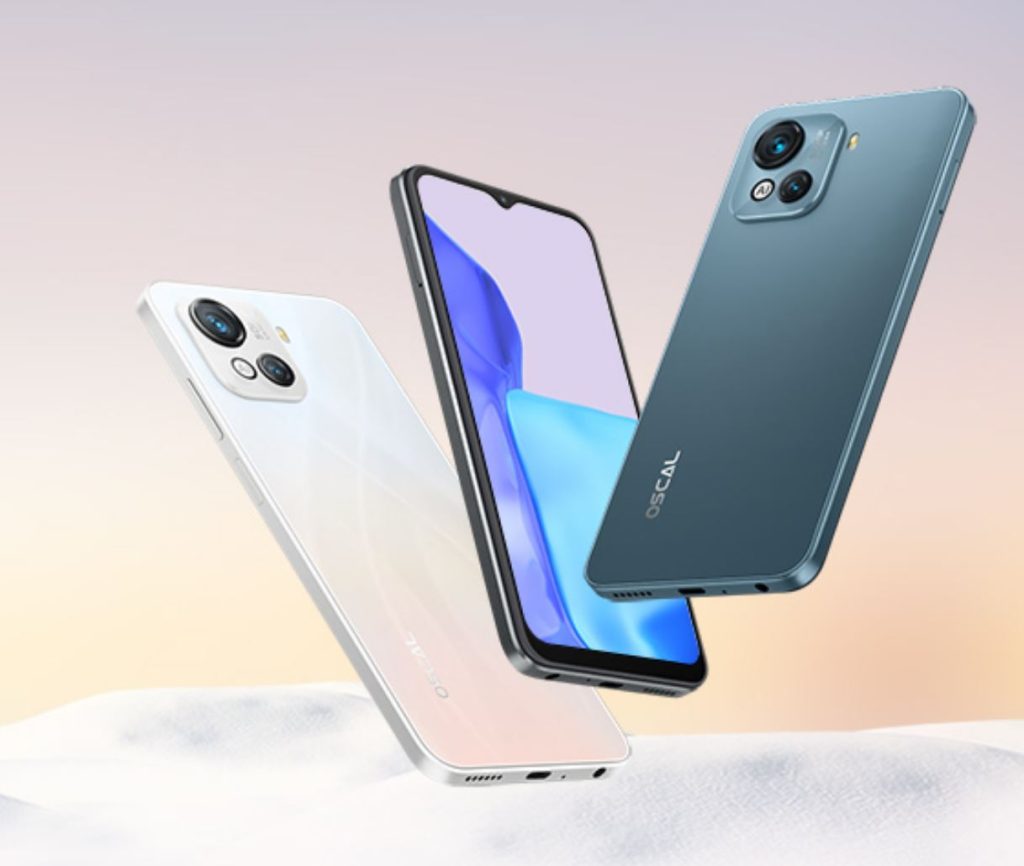 OSCAL C80 Moviles, 8+128GB Smartphone Android 12, Cámara 50+8MP, 6.5'' Pantalla HD+ 90Hz, 5180mAh Batería, 18W Carga Rápida, Telefono Movil 4G Dual