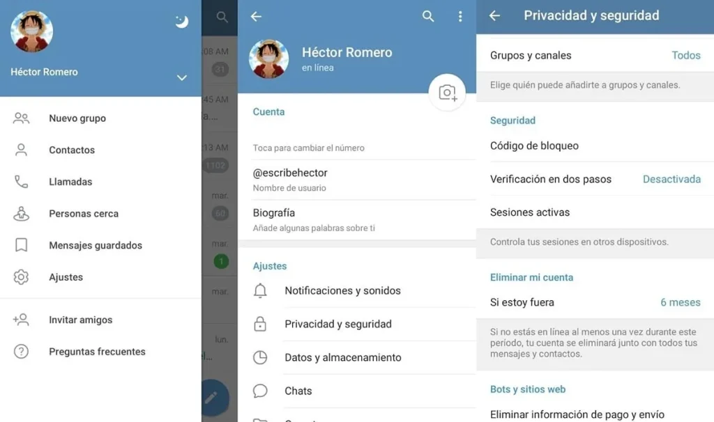 Una de las funciones más cruciales que Telegram ofrece para proteger tu cuenta es la verificación en dos pasos