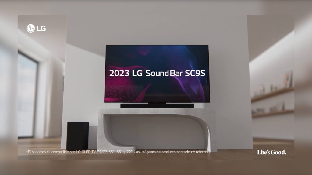 Potencia tu Experiencia Auditiva: Barra de Sonido SC9S para TV LG OLED Evo Serie C y Sonido Envolvente Barra de Sonido SC9S